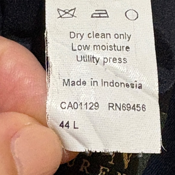 Lauren Ralph Lauren Men Wool Blazer jacket Sz 44L Career Business Classic Preppy - Picture 13 of 13